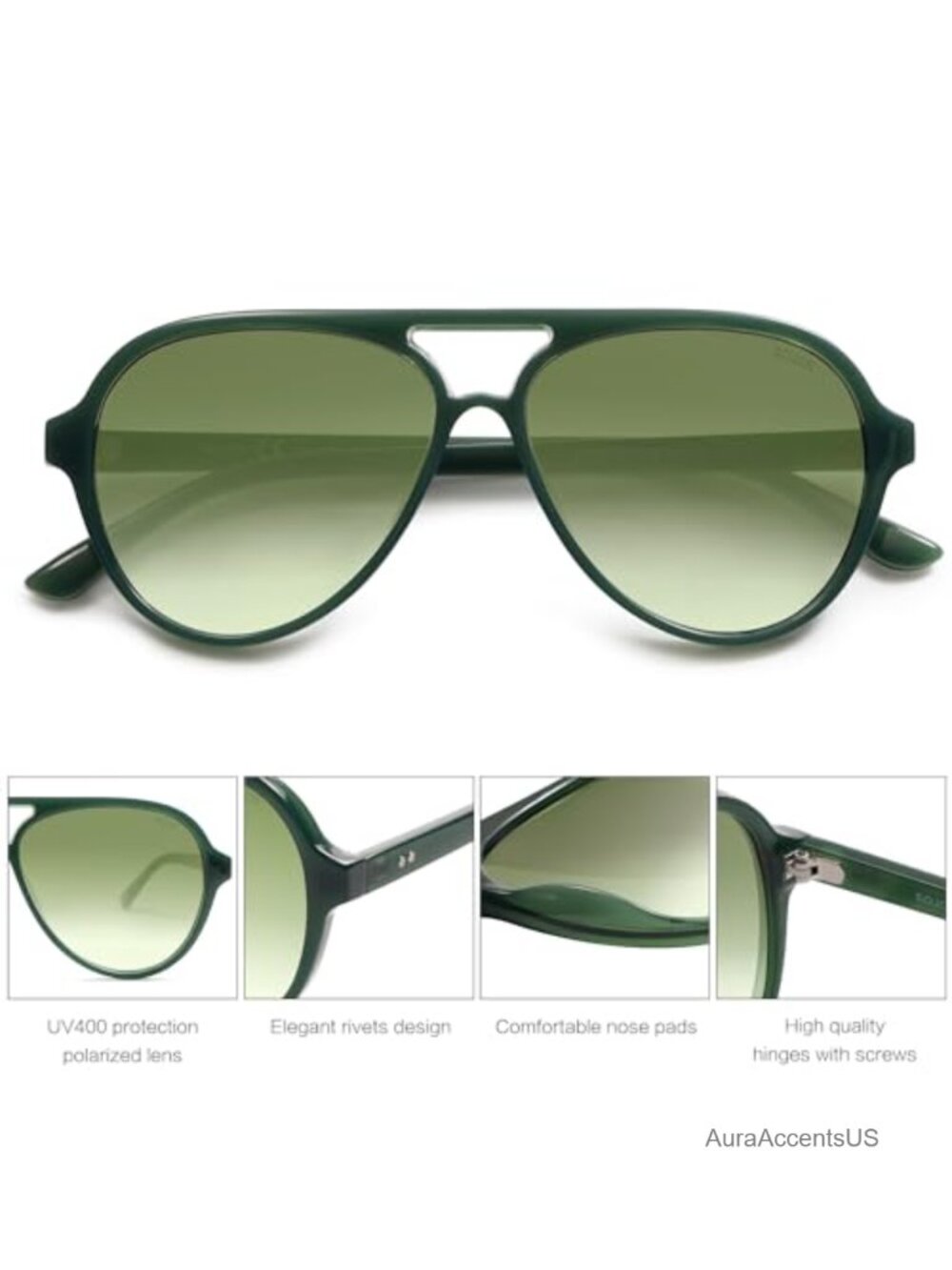 Classic Polarized Aviator Sunglasses UV400 TAC Lenses Outdoor Running - Picture 3 of 6